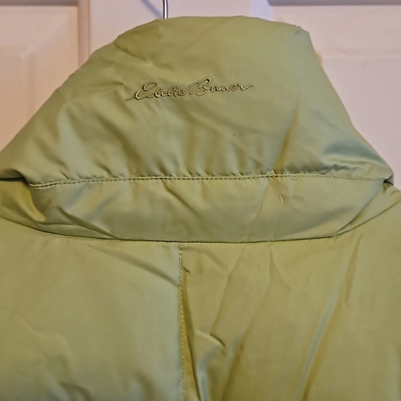 Eddie Bauer Goose Down Puffer Vest - 2X - Apple Green - Picture 6 of 7